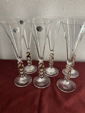 6 Coupes À Champagne Millenium Cristal D Arques 