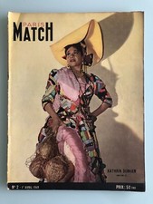 PARIS MATCH N° 2 - Kathrin Dunham  ( 1er avril 1949 ) - Parfait état