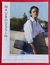 PUBLICITE de PRESSE Maroquinerie Sac CAMERA de MAUBOUSSIN Paris