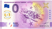 Billet Souvenir 2025 France Seaquarium Grau du Roi Tortue- 10Th ANNIVERSARY