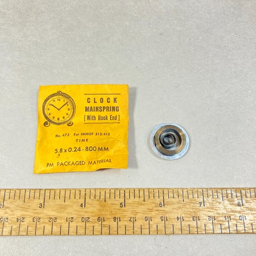 Vintage clock mainspring hook - clock,