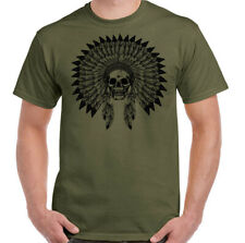 T-Shirt Indien Crâne Coiffe