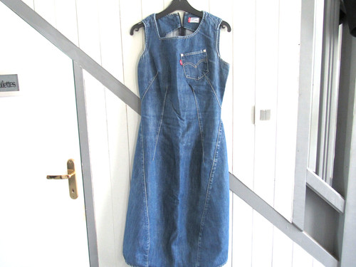 Robe longue jean - longue, bleu