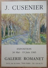 J. CUSENIER 1985  AFFICHE