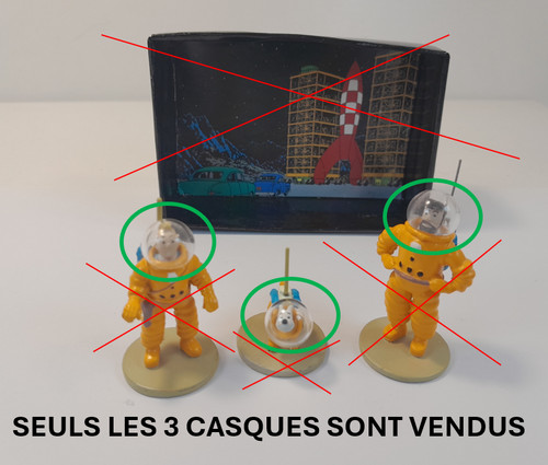 Casques pour figurines coffret - casques,