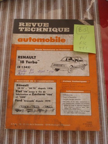 Revue technique renault - revue, 18