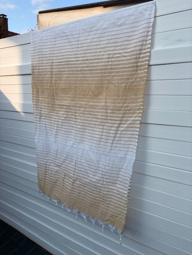 Fouta serviette plage jaune - serviette, de
