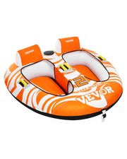 VEVOR Bouée Tractée Gonflable pour 2 Personnes avec 2 Cockpits Tubing Bateau