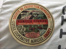Étiquette  Fromage Munster