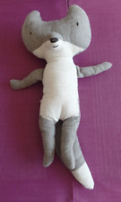 B15G / peluche doudou renard blanc gris MAILEG