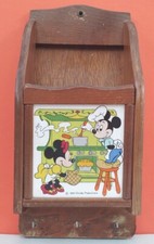 Walt Disney Vintage Boîte À Recettes Porte Tablier Antic Wall Box Mickey Chef ?