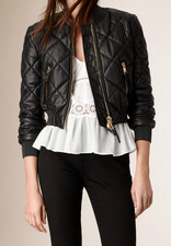 Veste en cuir d'agneau