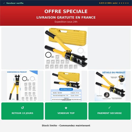 Pince sertir hydraulique - à,