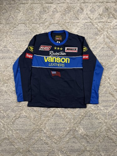 Supreme vanson leather blue - supreme,