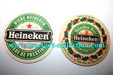 HEINEKEN - 2 ANCIEN SOUS BOCK, DESSOUS VERRE BIERE US IMPORTER BIER BEER COASTER