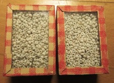 Perles pâte verre blanche - perles,