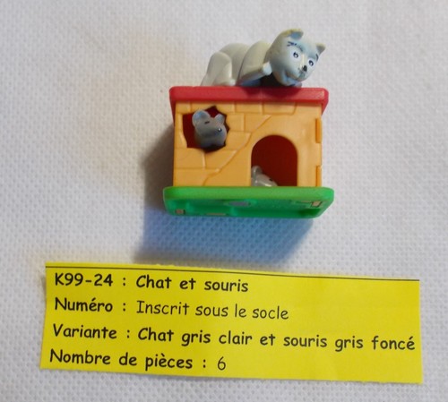Kinder chat gris clair et - -,