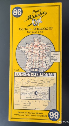 Ancienne carte michelin 86 - ancienne, n°86