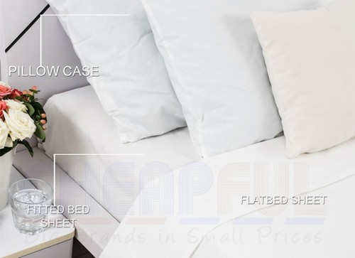 Drap taies oreiller blanc - et,