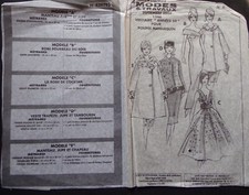 § patron MODES ET TRAVAUX vestiaire années 50 poupée mannequin -  09/2004