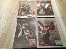 LOT DE 4 CARTES POSTALES