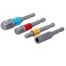 JEU ADAPTATEUR PORTE DOUILLES 1/4-3/8-1/2 6 PANS POUR VISSEUSE