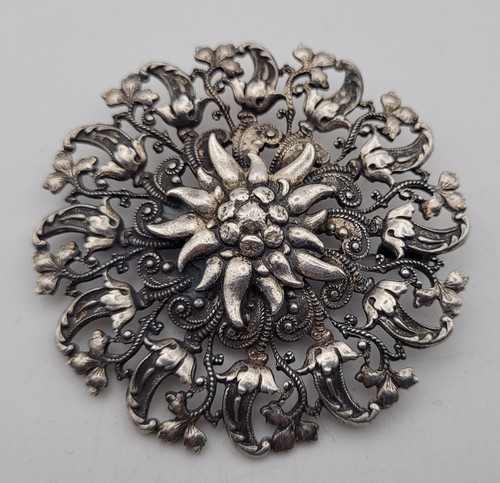 Broche ancienne fleur - broche,