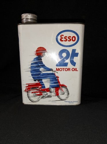 Bidon huile ancien esso - bidon,
