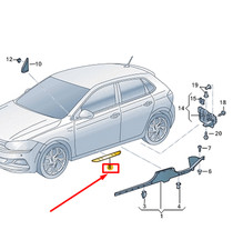 VW POLO AW MK6 Bande de