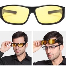 Lunette Jaune Vision Nocturne  Anti Éblouissement Conduite Nuit Sécurité Confort
