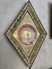 Baromètre losangique en bois