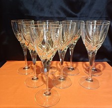 lot de 8 verres à eau en cristal de toscane