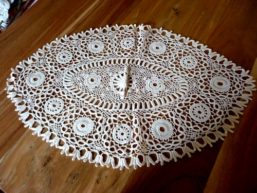 Linge ancien napperon coton - napperon,