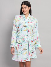 Femme Satin Kimono Peignoir