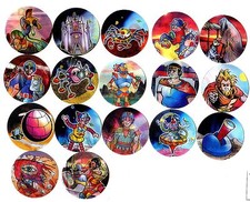 POGS - E-KINDER17 008 Lot de 17 Pogs KINDER (FERRERO) en  3D (Neufs)
