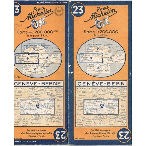 Carte michelin 23 - michelin, n°23
