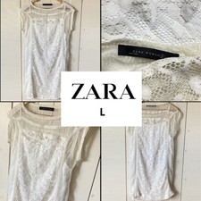 Robe dentelle et broderie ZARA