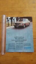 PUB ADVERT ANCIENNE - VOLVO 144 GRAND LUXE - réalités années 60