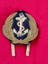 insigne de casquette d'officier de marine www2 39 45 à identifier bon état