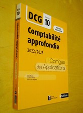 Barbe DCG 10 Comptabilité approfondie 2022/2023 Corrigés des applications