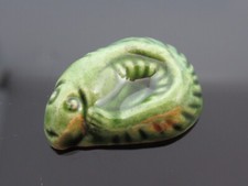 FEVE MAURIN LES INCAS POISSON ANGUILLE ENROULE VERT