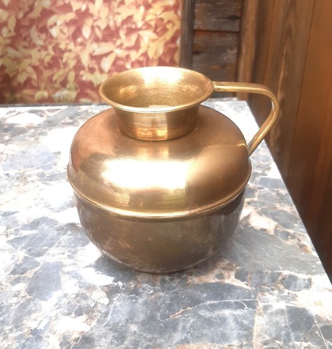 Pot vase laiton ancien - pot,