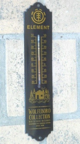 Plaque émaillée thermomètre - plaque,