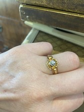 Bague art déco ancienne or et