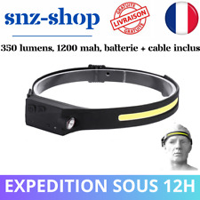 Lampe Torche Frontale Ultra Puissante Induction COB LED Rechargeable Etanche