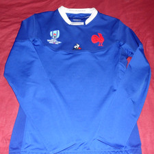 Maillot De Rugby De Match De L'Equipe De France RWC 2019 Poche GPS Taille M