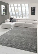Tapis de salon design et contemporain Tapis court Uni Anthracite