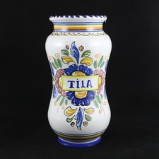 Pot ALBARELO Pharmacie En Céramique Talavera De La Reina Peint À La Main VINTAGE