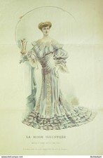 Gravure Mode illustree 1904 #