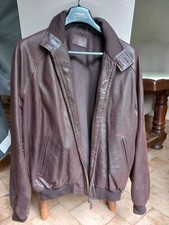 Blouson bombardier en cuir